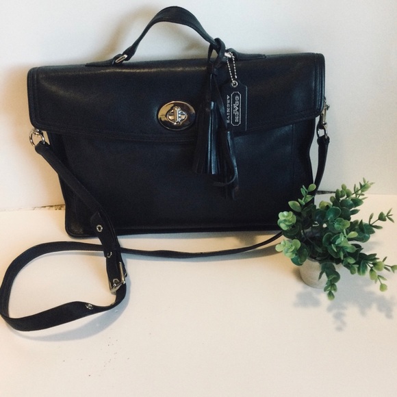 Coach Archive Legacy Black Slim Laptop/Computer Handbag Excellent #23703 - Picture 7 of 14